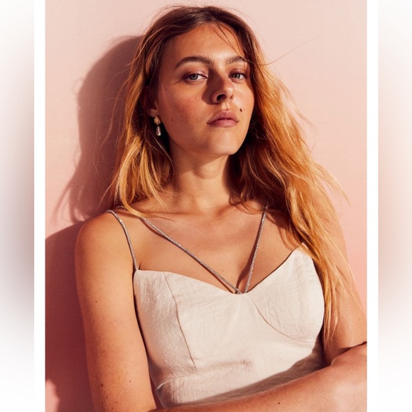 H&M Crop Top with Sparkly Straps BNWT - Picture 3 of 11